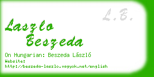 laszlo beszeda business card